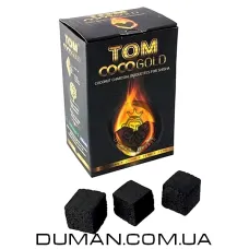 Кокосовый уголь Tom Cococha Gold (Том Кокоча) | Картон 1 кг 72 шт 25*25*25мм - №2