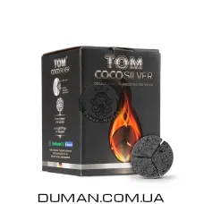 Кокосовый уголь Tom Cococha Silver (Том Кокоча) | 1кг 60 шт под калауд
