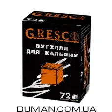 Ореховый уголь Gresco (Греско) | Картон 1кг 72куб 25*25*25 мм