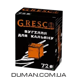Ореховый уголь Gresco (Греско) | Картон 1кг 72куб 25*25*25 мм