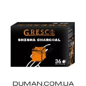 Ореховый уголь Gresco (Греско) | Картон 0,5 кг 36 шт 25*25мм