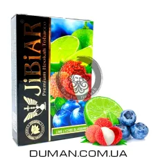 JiBiAR Lime Lychee Blueberry (Джибіар Лайм Лічі Чорниця) 50g | Потекла пачка. УЦІНКА 