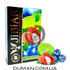 JiBiAR Lime Lychee Blueberry (Джибіар Лайм Лічі Чорниця) 50g