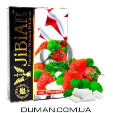 JiBiAR Gum Strawberry (Джібіар Полунична Жуйка) 50g