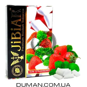 JiBiAR Gum Strawberry (Джібіар Полунична Жуйка) 50g
