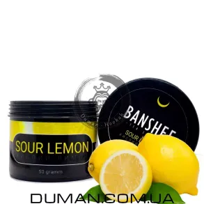 Бестабачная смесь Banshee Sour Lemon (Банши Кислий Лимон) | DARK