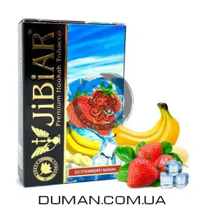 JiBiAR Ice Strawberry Banana (Джибиар Лед Банан Клубника) 50g