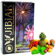 JiBiAR Baku Night (Джибіар Ночі Баку - Апельсин Банан Вишня М'ята Персик) 50g