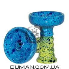 Чаша GrynBowls для кальяна Harmony Yellow Blue | УЦЕНКА Трещина