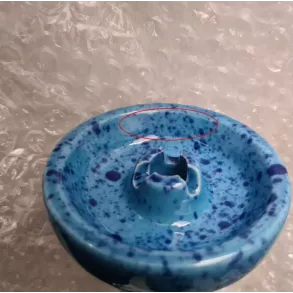 Чаша GrynBowls для кальяна Harmony Yellow Blue | УЦЕНКА Трещина
