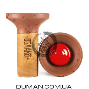Чаша Oblako Flow Red on Brown