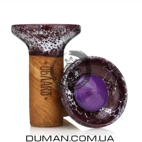 Чаша Oblako Flow Purple on Burgundy Marble