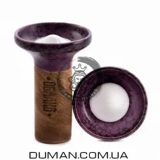 Чаша Oblako Flow White on Purple Black Marble