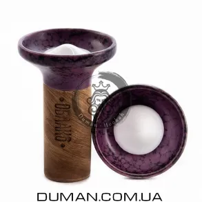 Чаша Oblako Flow White on Purple Black Marble