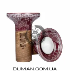 Чаша Oblako Flow White on Wine Grey Marble