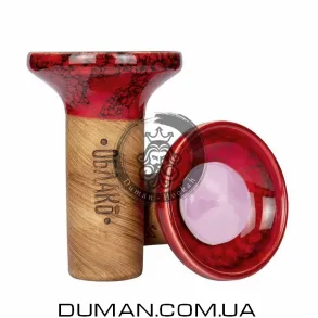 Чаша Oblako Flow Pink on Red Black Marble