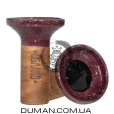 Чаша Oblako Flow Black on Wine-grey Marble