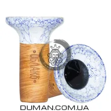 Чаша Oblako Flow Black on White Blue Marble
