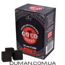 Кокосовый уголь Qoco Turbo | 1кг 72куб 25*25*25мм