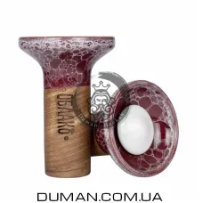 Чаша Oblako Flow White on Wine Grey Marble | Уценка. Трещина