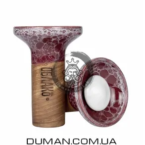 Чаша Oblako Flow White on Wine Grey Marble | Уценка. Трещина