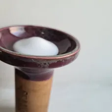 Чаша Oblako Flow White on Wine Grey Marble | Уценка. Трещина - №3