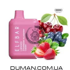 Електронна сигарета POD - Elf Bar Strawberry Blueberry Cherry (Ельф Бар Полуниця Чорниця Вишня) LB5000