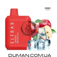 Електронна сигарета POD - Elf Bar Red Apple Ice (Ельф Бар Лід Червоне Яблуко) LB5000