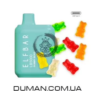 Електронна сигарета POD - Elf Bar Gummy Bear (Ельф Бар Мармеладні Ведмедики Гаммі) LB5000