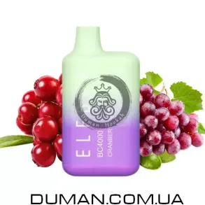 Електронна сигарета POD - Elf Bar Cranberry Grape (Ельф Бар Журавлина Виноград) BC 4000