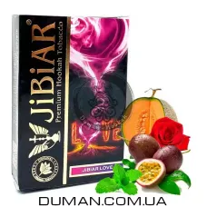 JiBiAR Love (Джибіар Диня, Маракуя, М'ята, Троянда) 50g  | Потекла пачка. УЦІНКА