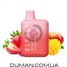 Електронна сигарета POD - Elf Bar Strawberry Mango (Ельф Бар Полуниця Манго) BC 3000