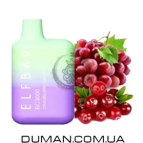Електронна сигарета POD - Elf Bar Cranberry Grape (Ельф Бар Журавлина Виноград) BC 3000