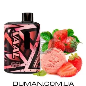 Електронна сигарета POD - Vaal Strawberry Ice Cream (Ваал Полуничне Морозиво) 5000