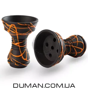 Чаша Gusto Bowls Killa Black Glaze | Orange