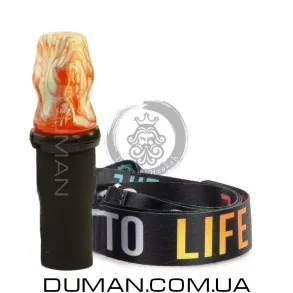 Персональный мундштук Gusto Bowls | Orange White - Gusto Life