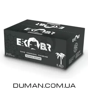 Кокосовый уголь Eskobar (Эскобар) | Картон 5 кг 25*25*25 мм