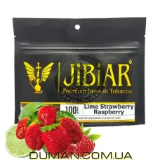 JiBiAR Lime Strawberry Raspberry (Джибіар Лайм Полуниця Малина) 100g | Термін придатності. УЦІНКА