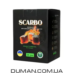 Ореховый уголь Scarbo (Скарбо) | Картон 0,5 кг 36 куб 25*25*25 мм