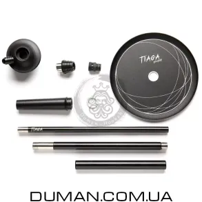 Кальян Tiaga Hookah IRIS Black | Колба Craft + шланг + В подарок Чаша