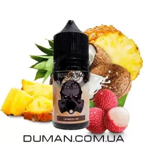 Жидкость Black Tag Caribbean Vibe (Блэк Тег Ананас Кокос Личи) 30 мл 50 mg