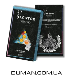 Безтютюнова суміш Bagator Citrus Tea (Багатор Цитрусовий Чай) 50г