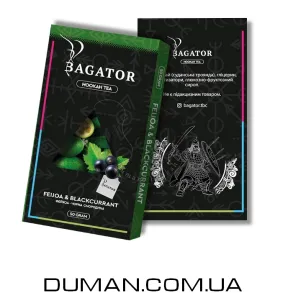 Безтютюнова суміш Bagator Feijoa Blackcurrant (Багатор Фейхоа Чорна Смородина) 50г