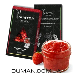 Безтютюнова суміш Bagator Strawberry Jam (Багатор Полуничний Джем) 50г