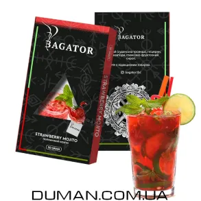 Безтютюнова суміш Bagator Strawberry Mojito (Багатор Полуничний Мохіто) 50г