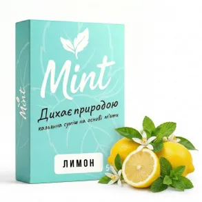 Безтютюнова суміш Mint - Лимон 100г
