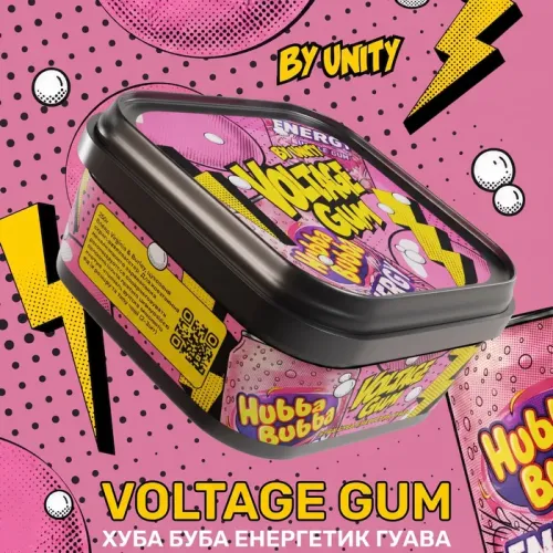 Unity Voltage Gum (Юнити - Хубба Бубба, Энергетик, Гуава) 250г