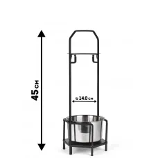 Корзинка для угля Hornet Small Black 45 см