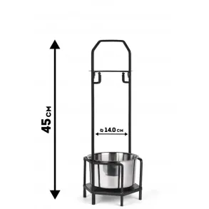 Корзинка для угля Hornet Small Black 45 см