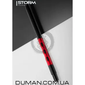 Мундштук Storm 2 Black/Red з конектором для кальяну